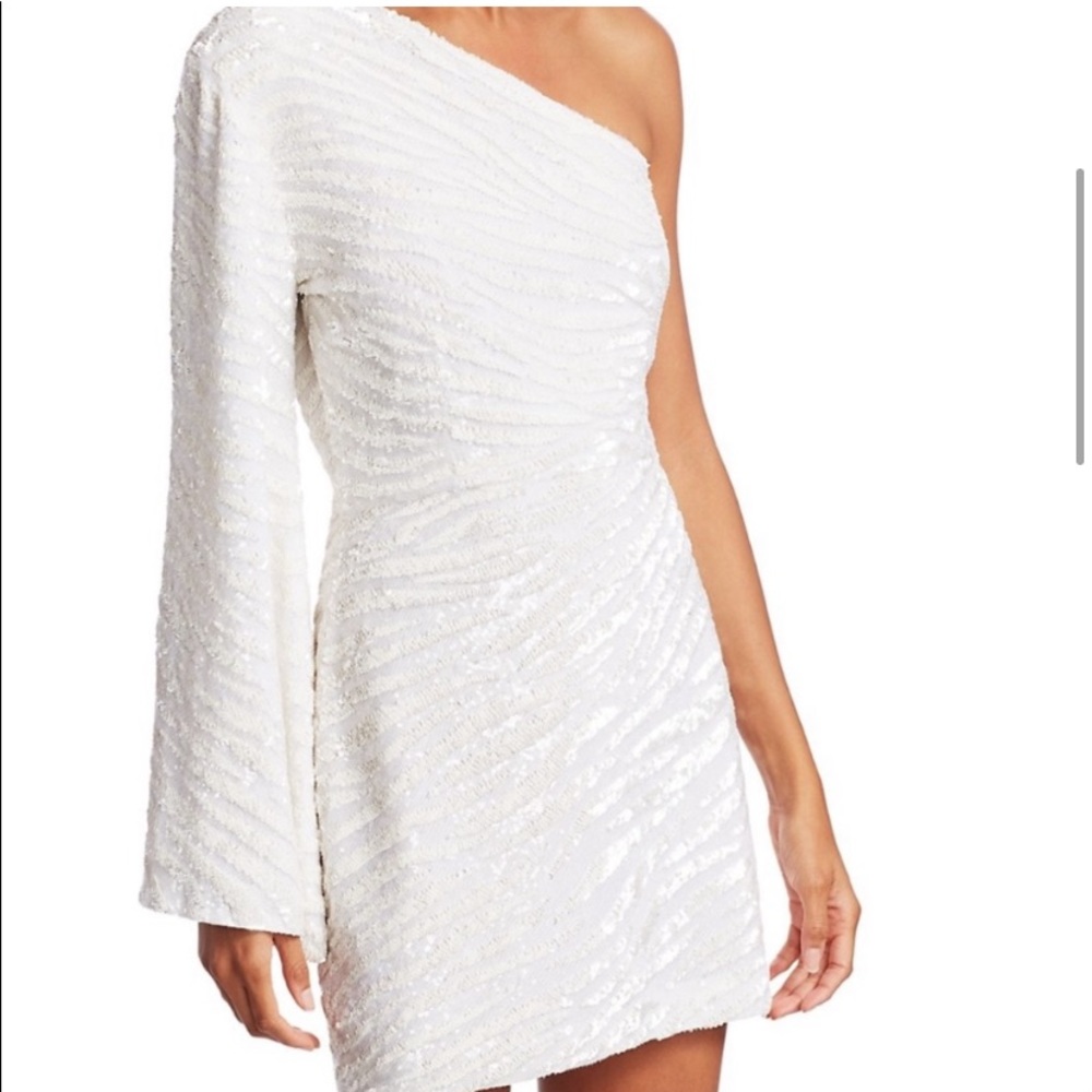 Retrofete White Sparkle Dress - Picture 3 of 9